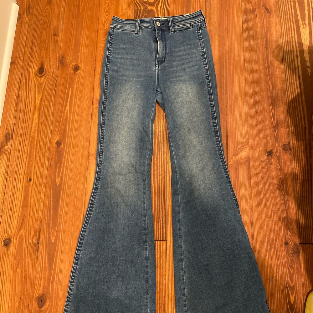 Free people flare jeans.